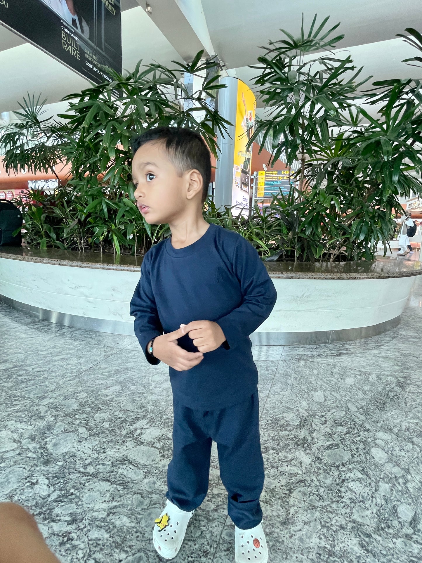 Navy Blue Smart fit Coord Set for Kids.